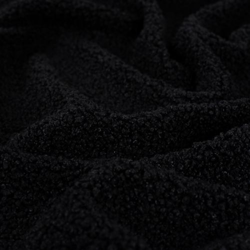 Tissu Teddy bouclette noir 
