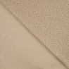 Tissu Teddy bouclette marron glacé