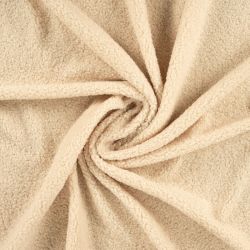 Tissu Teddy bouclette écru