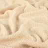 Tissu Teddy bouclette écru