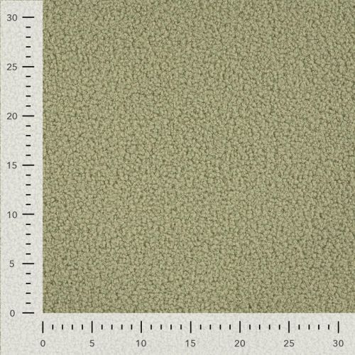 Tissu Teddy bouclette sauge