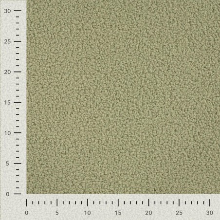 Tissu Teddy bouclette sauge