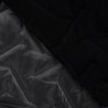Tissu matelassé doudoune noir