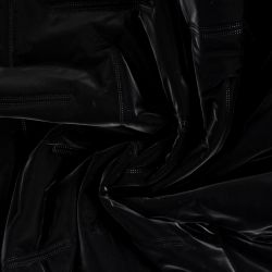 Tissu matelassé doudoune noir