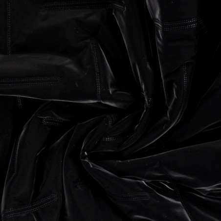 Tissu matelassé doudoune noir
