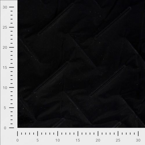 Tissu matelassé doudoune noir