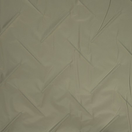 Tissu matelassé doudoune kaki clair