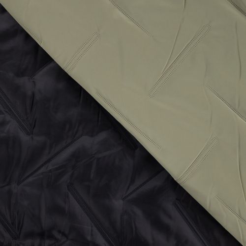 Tissu matelassé doudoune kaki clair