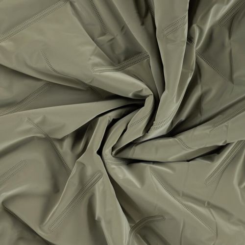Tissu matelassé doudoune kaki clair