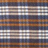Tissu manteau carreaux cognac