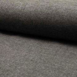 Tissu manteau style caban gris chiné