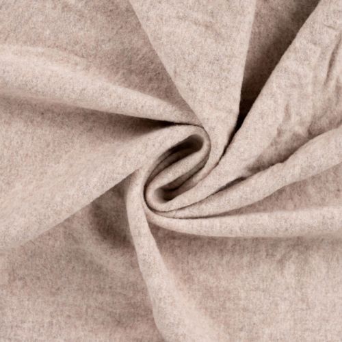 Tissu lainage écru 100% laine Merino, larg 140 cm