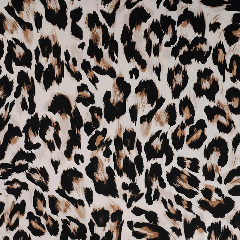 Tissu viscose stretch lourde léo sable Tissu viscose stretch lourde léo sable