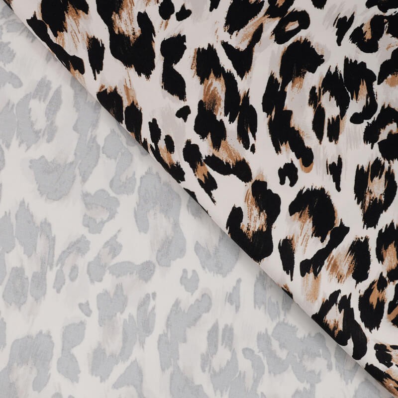 Tissu viscose stretch lourde léo sable Tissu viscose stretch lourde léo sable