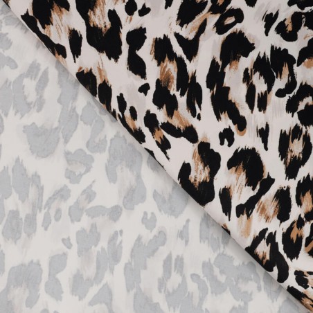 Tissu viscose stretch lourde léo sable