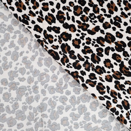 Tissu viscose twill léo sable