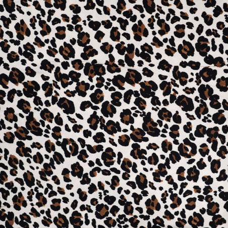 Tissu viscose twill léo sable