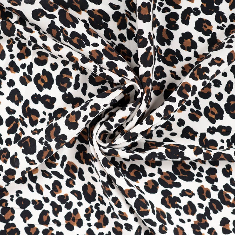 Tissu viscose twill léo sable Tissu viscose twill léo sable