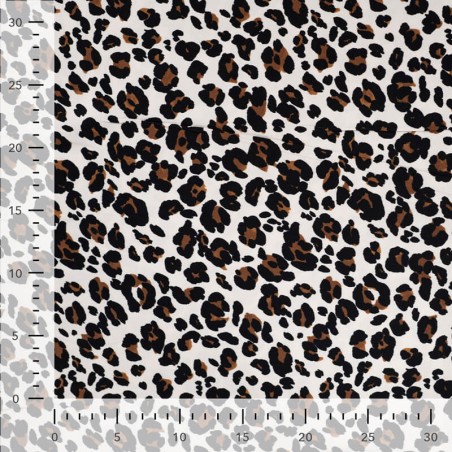 Tissu viscose twill léo sable