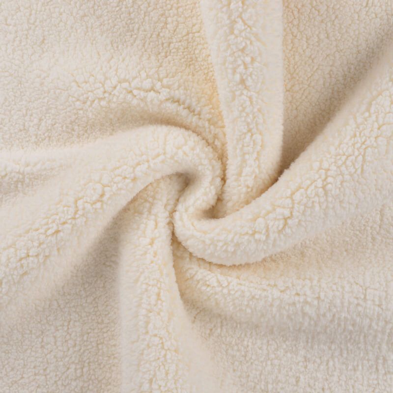 Tissu sherpa écru Tissu sherpa écru