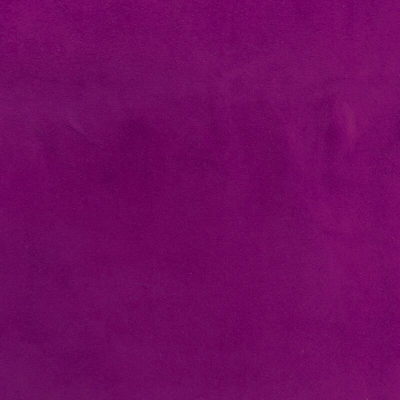 Tissu coton toucher velours ras cyclamen