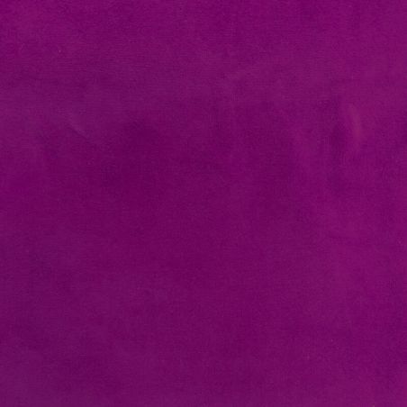 Tissu coton toucher velours ras cyclamen