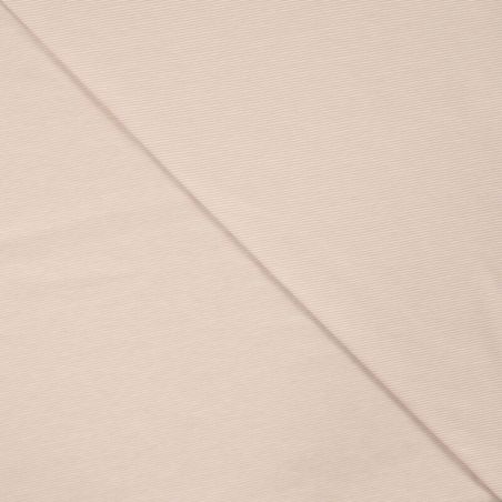 Tissu jersey rayures nude