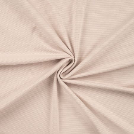 Tissu jersey rayures nude