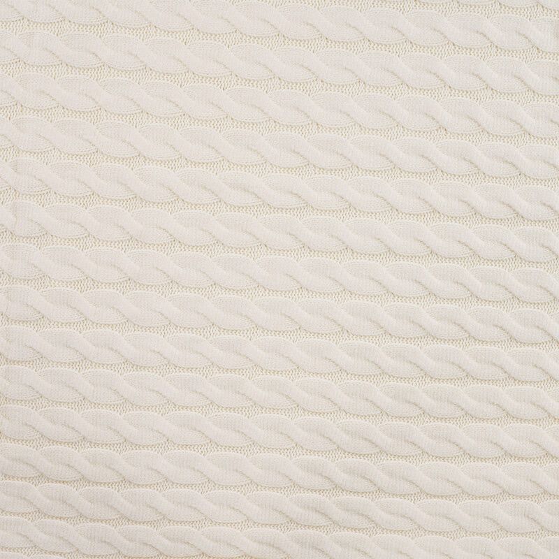 Tissu maille cablé Matilda blanc cassé Tissu maille cablé Matilda blanc cassé