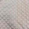 Tissu matelassé tête d'ours beige rosé
