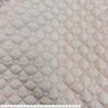 Tissu matelassé tête d'ours beige rosé