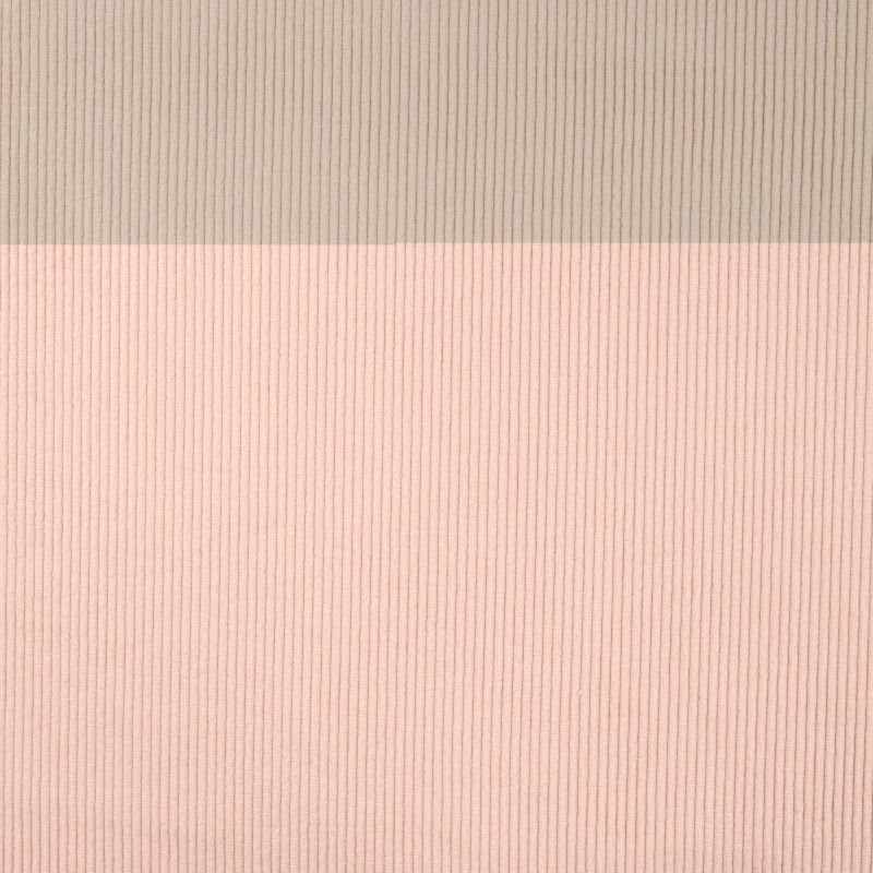 Tissu velours fine côte écru