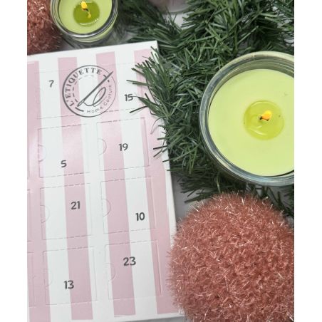 Calendrier de l'avent étiquettes Home Couture
