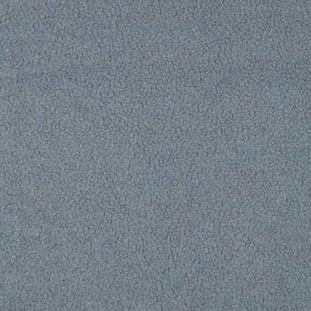 Tissu bouclette int polaire bleu glacier