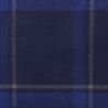 Tissu lainage manteau grand carreaux marine/bleu