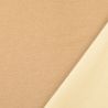 Tissu lainage manteau double face créme/moka