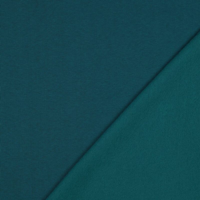 Tissu sweat épais bleu canard Tissu sweat épais bleu canard