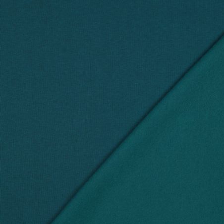 Tissu sweat épais bleu canard Tissu sweat épais bleu canard