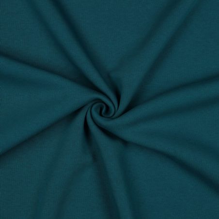 Tissu sweat épais bleu canard Tissu sweat épais bleu canard