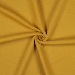 Tissu sweat épais moutarde 