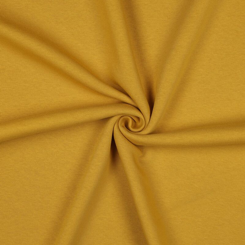 Tissu sweat épais moutarde  Tissu sweat épais moutarde
