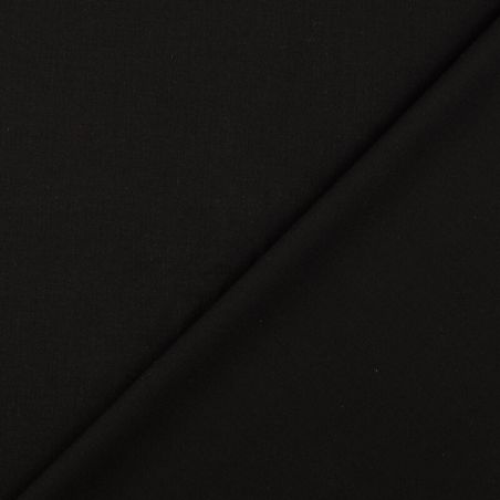 Tissu twill lainage pantalon noir 