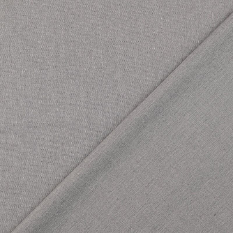 Tissu twill lainage pantalon gris clair 
