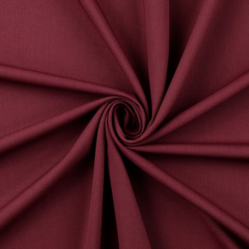 Tissu twill lainage pantalon bordeaux Tissu twill lainage pantalon bordeaux