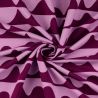 Tissu French Terry wave parme/violet
