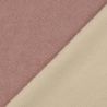 Tissu chenille rose doublé fourrure rose
