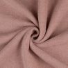 Tissu chenille rose doublé fourrure rose