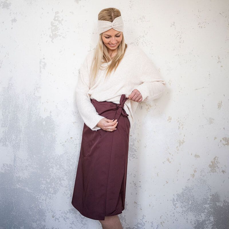 Tissu Trench Coat déperlant bordeaux 