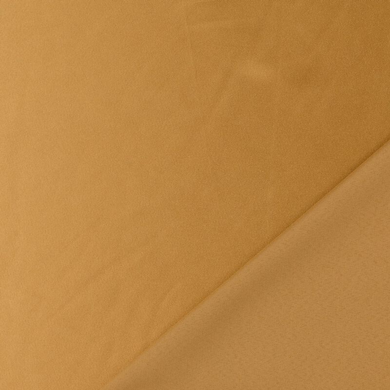 Tissu satin duchesse extensible camel