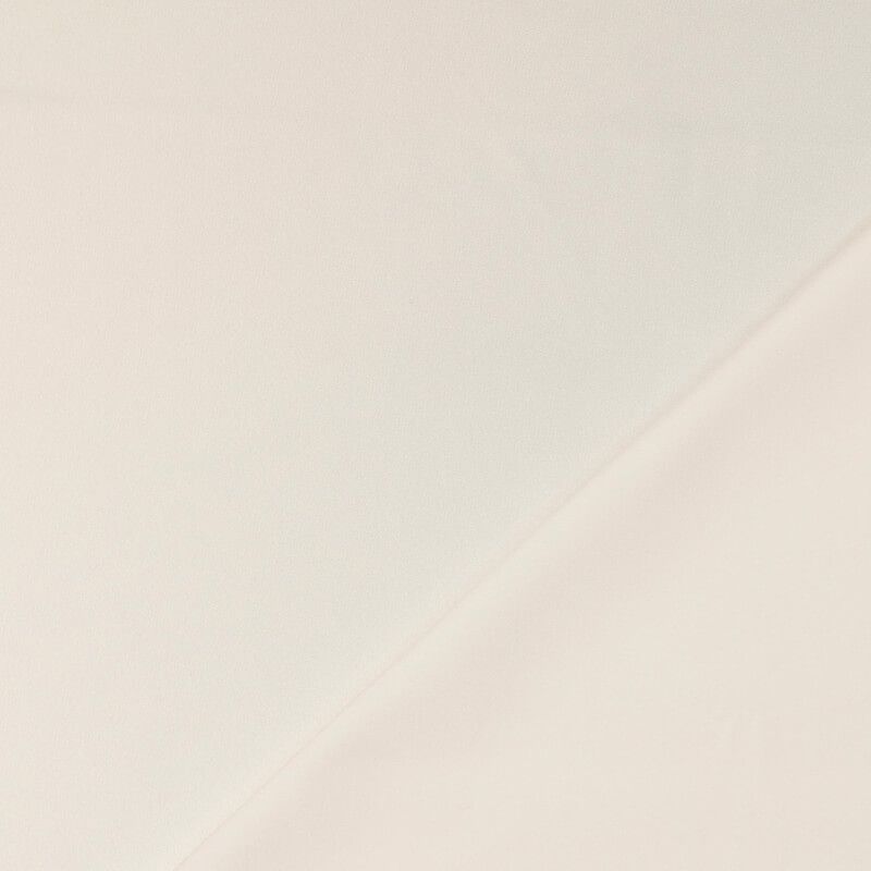 Tissu satin duchesse extensible blanc cassé 